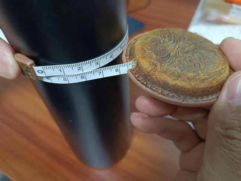 Forieru Tape Measure Double-Sided Stretchable Crazy Horse Leather Measuring Tape for Sewing Body Fabric,Tailoring,Knitted Fabric and Handicrafts (Black) - Image 4